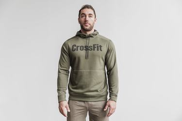 Nobull Crossfit® Men's Hoodie Green | Australia (AM7140)